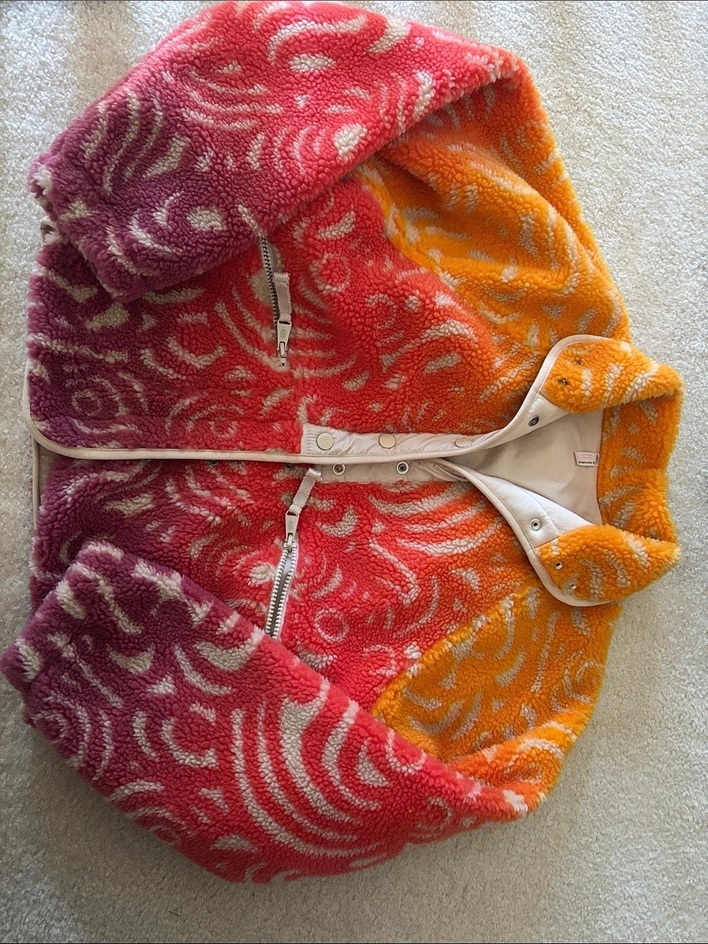 Free people Fleece Jacket Size XS Like New
